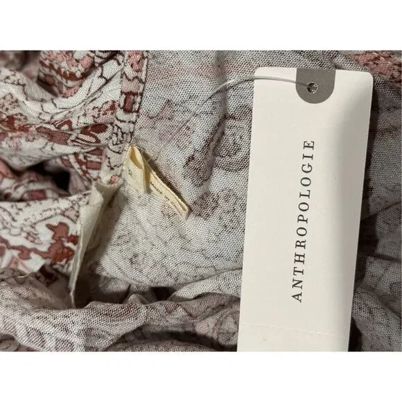 NEW WITH TAGS Anthropologie Lilka Pink Paisley Tunic Dress Top Blouse Flowy Wom - Picture 8 of 8